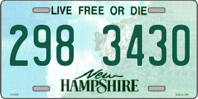 NH license plate 2983430