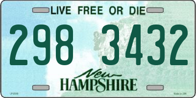 NH license plate 2983432