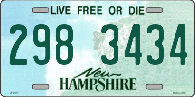 NH license plate 2983434