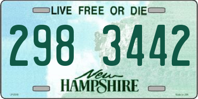 NH license plate 2983442