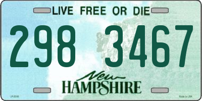 NH license plate 2983467