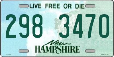 NH license plate 2983470