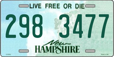 NH license plate 2983477
