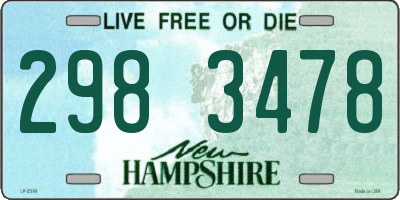 NH license plate 2983478