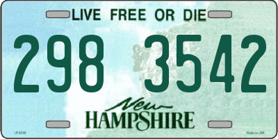 NH license plate 2983542