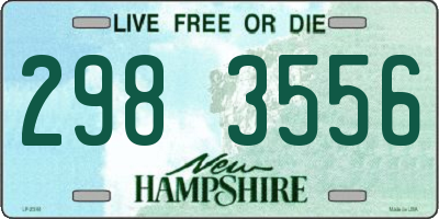 NH license plate 2983556