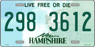 NH license plate 2983612