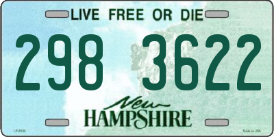 NH license plate 2983622