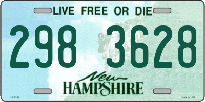 NH license plate 2983628