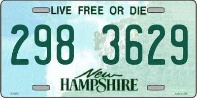 NH license plate 2983629