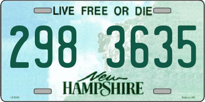 NH license plate 2983635