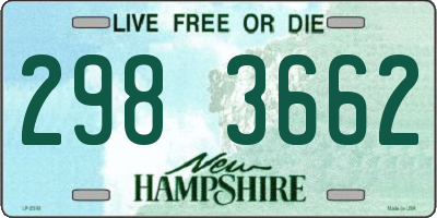 NH license plate 2983662