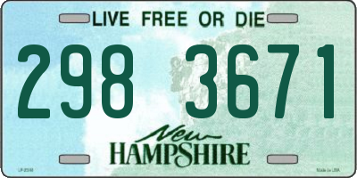 NH license plate 2983671