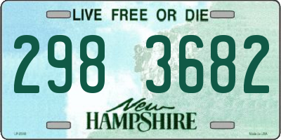NH license plate 2983682