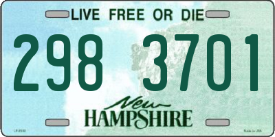NH license plate 2983701