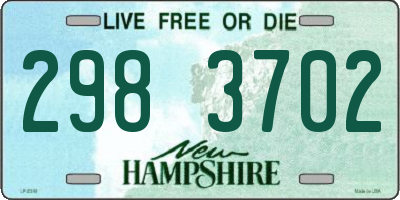 NH license plate 2983702