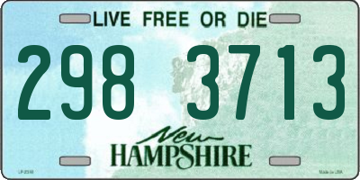 NH license plate 2983713