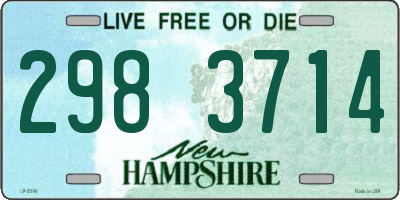 NH license plate 2983714