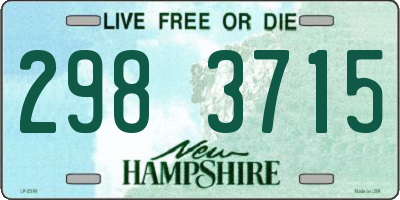 NH license plate 2983715
