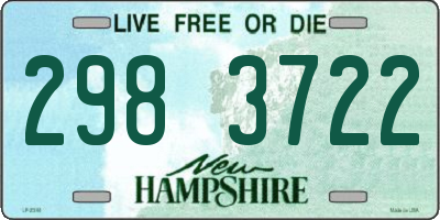 NH license plate 2983722
