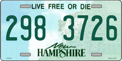 NH license plate 2983726