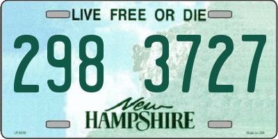 NH license plate 2983727