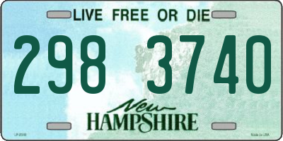 NH license plate 2983740