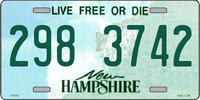 NH license plate 2983742