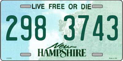 NH license plate 2983743