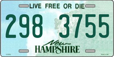 NH license plate 2983755