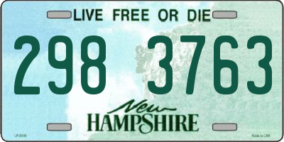 NH license plate 2983763