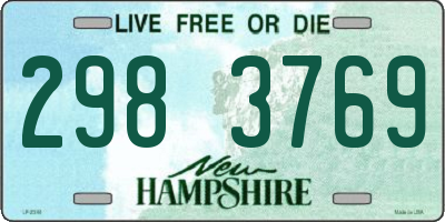 NH license plate 2983769