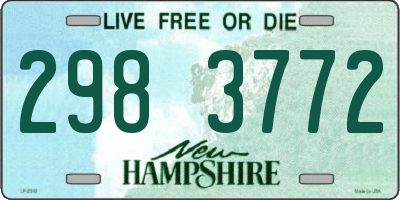 NH license plate 2983772