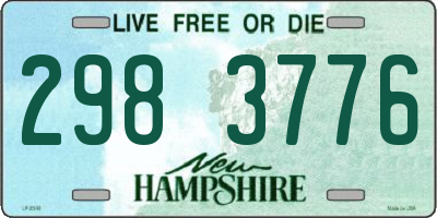 NH license plate 2983776