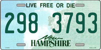 NH license plate 2983793