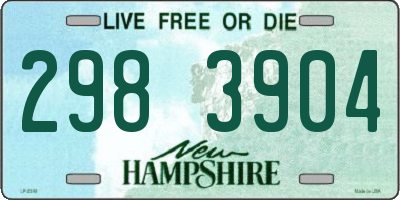 NH license plate 2983904
