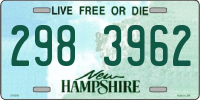 NH license plate 2983962