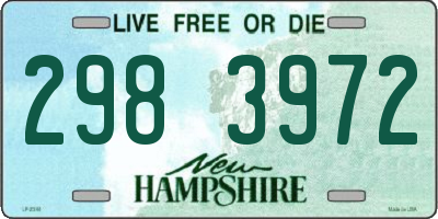 NH license plate 2983972