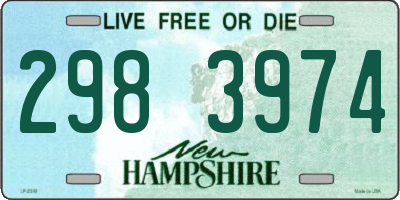 NH license plate 2983974