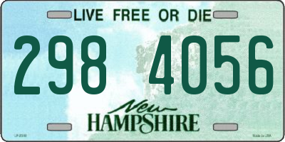 NH license plate 2984056