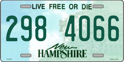 NH license plate 2984066