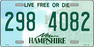 NH license plate 2984082