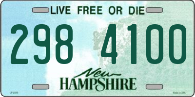 NH license plate 2984100