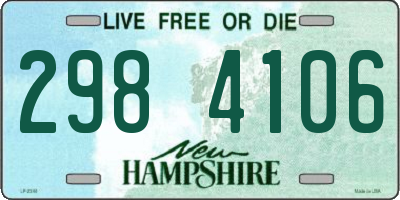 NH license plate 2984106
