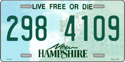 NH license plate 2984109