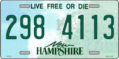 NH license plate 2984113