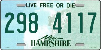 NH license plate 2984117