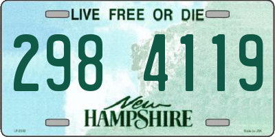 NH license plate 2984119
