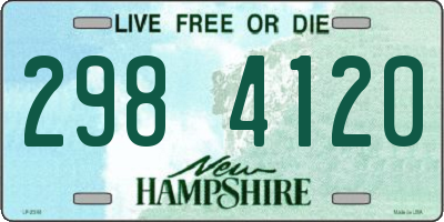 NH license plate 2984120
