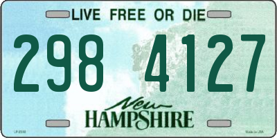 NH license plate 2984127